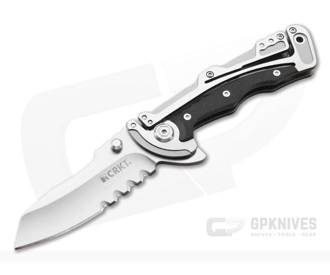 CRKT Graphite Folding Knife Serrated Edge - CRKT-5195