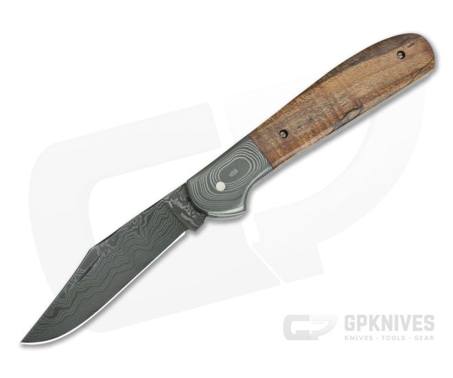 Chuck Hawes Custom Copperhead Spalted Alder Damascus - CU-5202