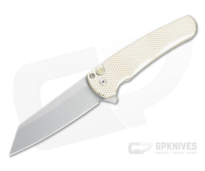 Protech Malibu Flipper Reverse Tanto Stonewashed 20CV Textured Bronze Aluminum Folder 5211 - PT-5211