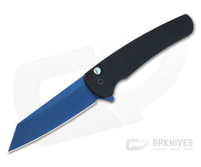 Protech Malibu Sapphire Blue Reverse Tanto Dragon Scale Handle 5236-SB - PT-5236-SB