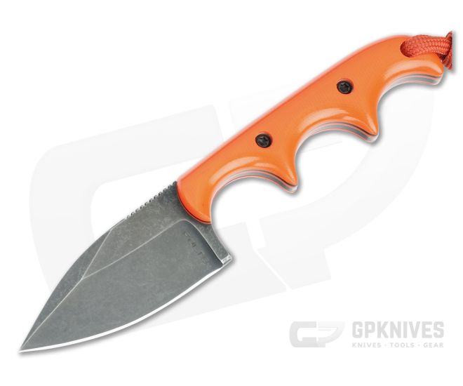 Alan Folts Custom Minimalist Spear Point Orange G10 - CU-5236