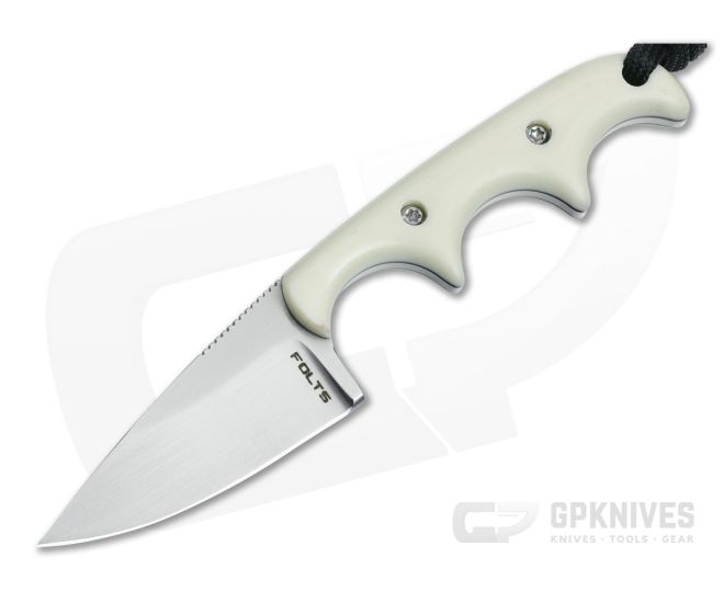 Alan Folts Custom Minimalist Drop Point Ivory G10 - CU-5238