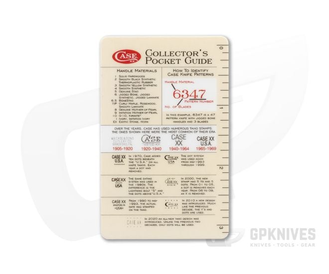 Case Knives Pocket Guide Card (Single) - CA-52559