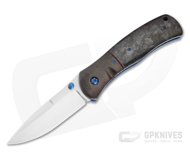 John W. Smith Custom 3.5" EDU Red Dark Matter and Space Coral Carbon Fiber - CU-5278