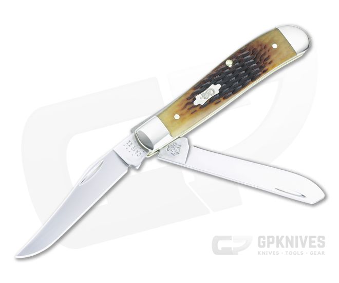 Case Mini Trapper Antique Bone Rogers Corn Cob Jig 52830 - CA-52830