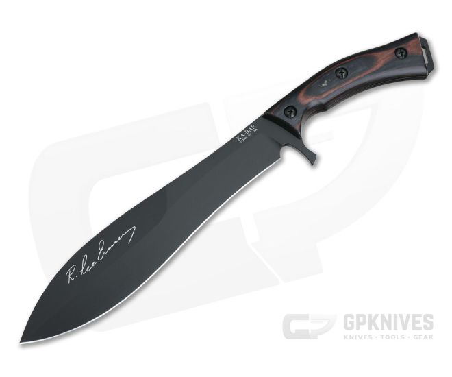 Kabar Gunny Knife 1095CV Webb Wood Bolo Fixed Blade 5300 - KA-5300