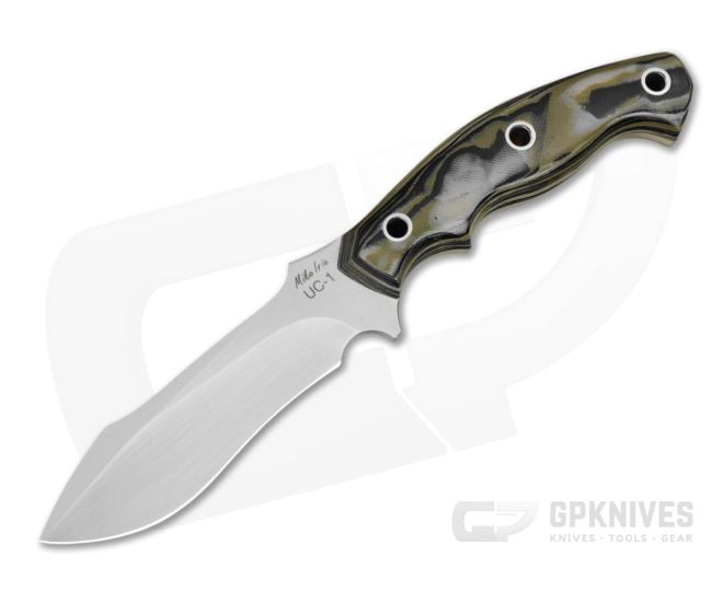 Mike Irie Custom UC-1 Camo Green G10 CPM-154 Harpoon Spear Point Fixed Blade Knife (4.25") - CU-5301