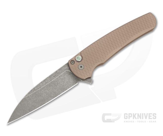 Protech Malibu FDE Dragon Scale Acid Wash Wharncliffe - PT-5336-LTD-AW-FDE