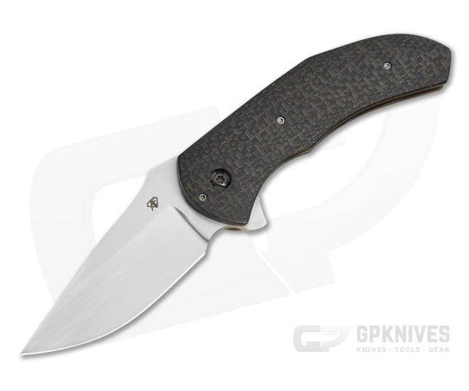 Aaron Frederick Lightning Strike Carbon Fiber Titanium Liner Lock Custom Flipper Knife (3.31") - CU-5338