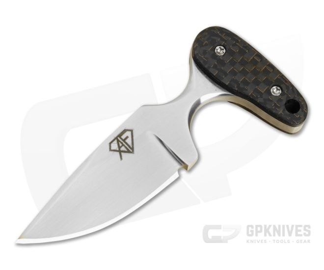 Aaron Frederick Lightning Strike Carbon Fiber Drop Point Custom Push Dagger (2.00") - CU-5348