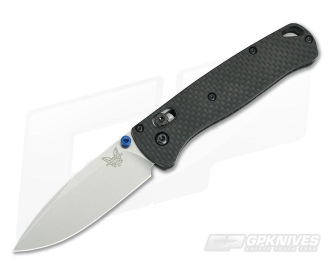 Benchmade 535 Bugout Stonewash S30V Flat Carbon Fiber Putman Scales - BM-535-PBS-009