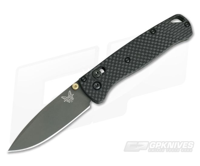 Benchmade Bugout Gray Cerakote S30V Flat Carbon Fiber Putman Scales 535GRY - BM-535GRY-PBS-009