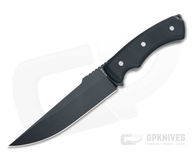 Kabar IFB Trailing Point Black Stainless Steel Black G10 Fixed Blade 5351 - KA-5351