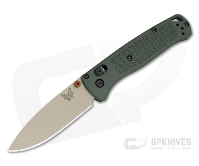 Benchmade Bugout Tan Elmax Taiga Green Grivory - BM-535TN-2601