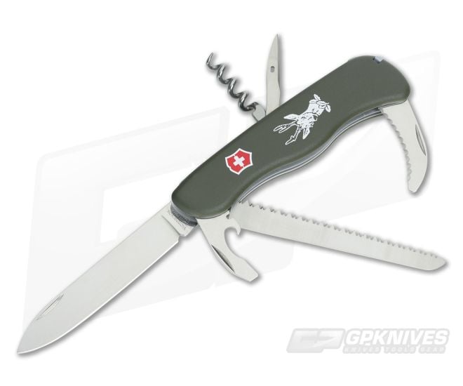Victorinox Hunter Olive Drab Swiss Army Knife 0.8873.4 - VN-0.8873.4