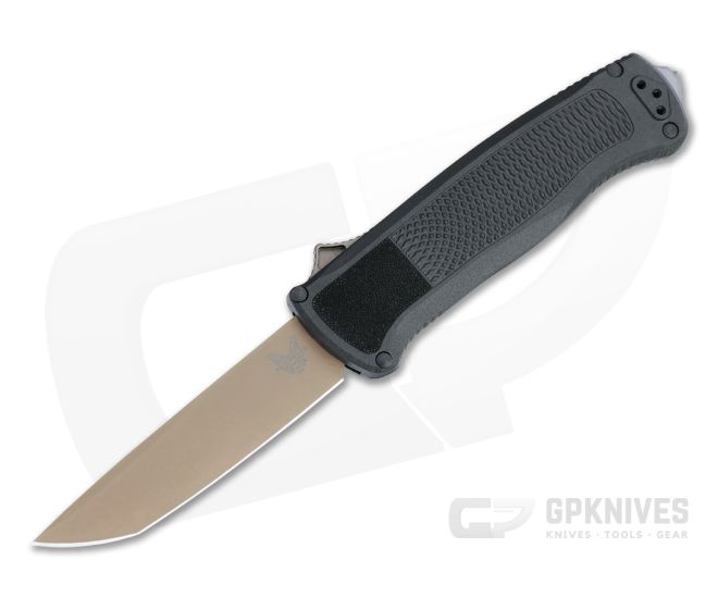 Benchmade 5370FE Shootout Automatic Dark Earth (Tan) Tanto - BM-5370FE