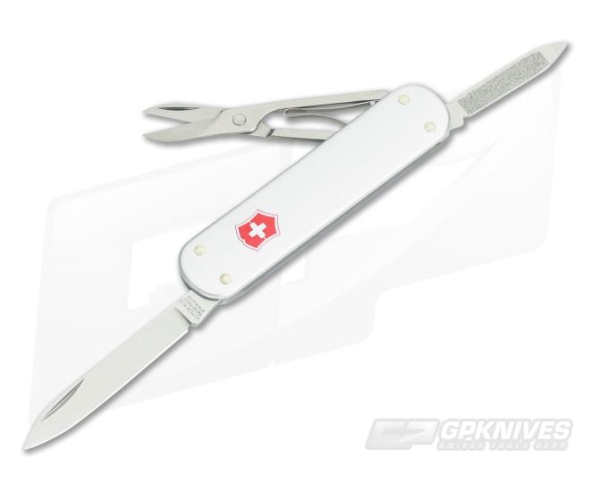 Victorinox Money Clip Silver Aluminum Alox Swiss Army Knife 0.6540.16-X2 - VN-0.6540.16-X2