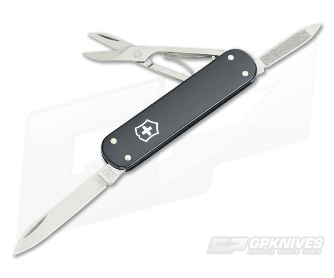 Victorinox Money Clip Black Aluminum Alox Swiss Army Knife 0.6540.13R-X1 - VN-0.6540.13R-X1