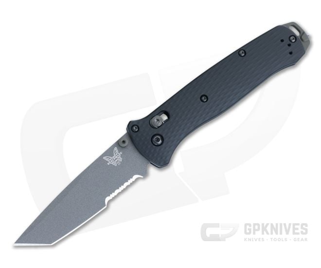 Benchmade 537SGY-03 Bailout M4 Part Serrated Tanto Black Aluminum - BM-537SGY-03