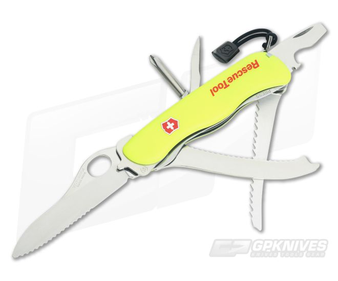 Victorinox Rescue Tool Neon Safety Yellow Swiss Army Knife 0.8623.MWN-X4 - VN-0.8623.MWN-X4
