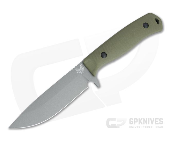 Benchmade Anonimus Gray CruWear OD Green G10 Fixed Blade Knife 539GY - BM-539GY