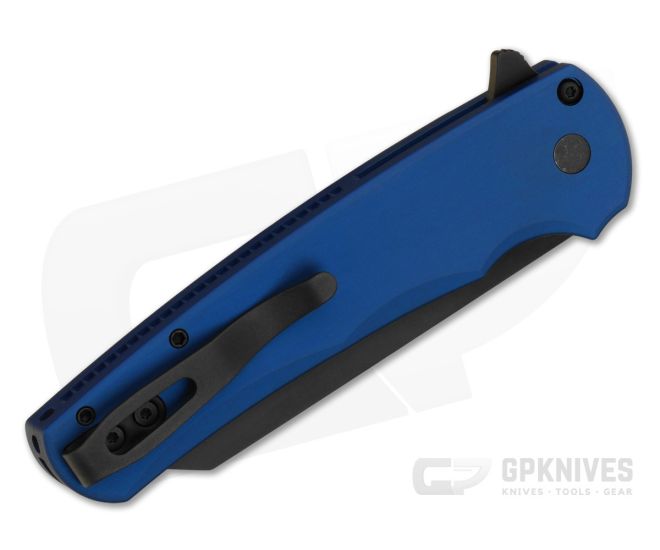 Protech Malibu Reverse Tanto Blue Aluminum DLC Magnacut Knife