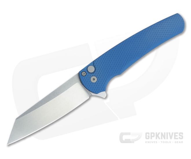Protech Malibu Blue Textured Reverse Tanto - PT-5405-BLUE-01