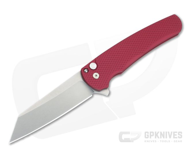 Protech Malibu Textured Red Stonewash Reverse Tanto - PT-5405-LTD-RED