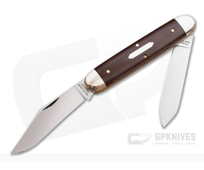 Tidioute Cutlery #54 Big Moose Maroon Linen Micarta - GEC-541214M-MLM