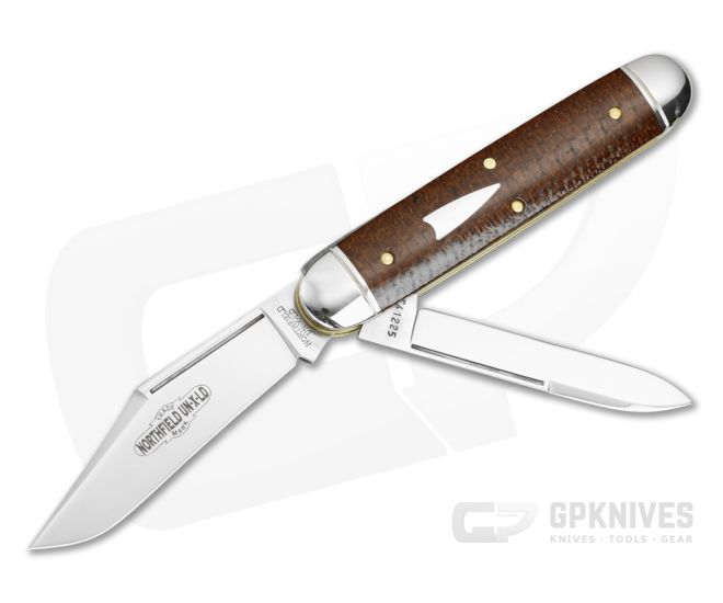 Northfield #54 Jumbo Stockpen Jack Brown Burlap Micarta - GEC-541225-BBM