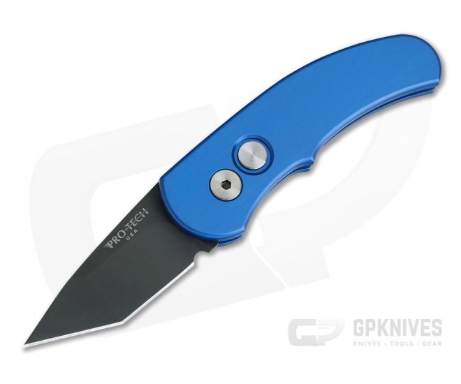 Protech Runt J4 Chisel Tanto Blue CA Legal Automatic DLC 154CM 5415-BLUE - PT-5415-BLUE