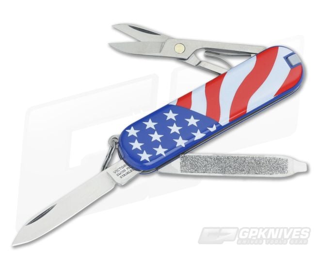 Victorinox Classic SD U.S. Flag Swiss Army Knife 0.6223.2E1-X2 - VN-0.6223.2E1-X2