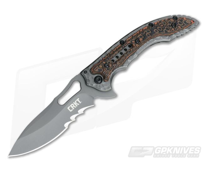 CRKT Ikoma Fossil (Small) Flipper Black Combo Edge 5461K - CRKT-5461K
