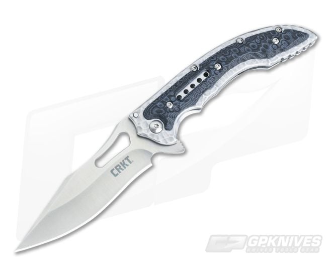 CRKT Fossil Compact Black Handle G10 IKBS Flipper 5462 - CRKT-5462