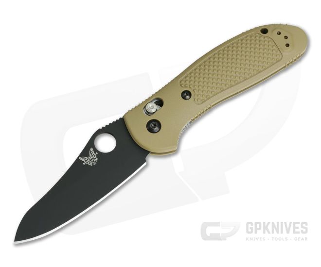 Benchmade 550BKSN-S30V Sand Tan Griptilian Sheepsfoot Black Plain - BM-550BKSN-S30V