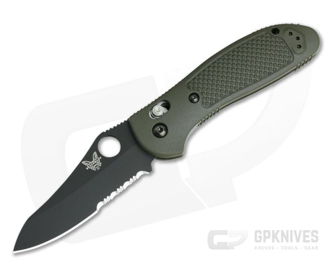Benchmade 550SBKOD-S30V Griptilian Olive Drab Sheepsfoot Black Serrated - BM-550SBKOD-S30V