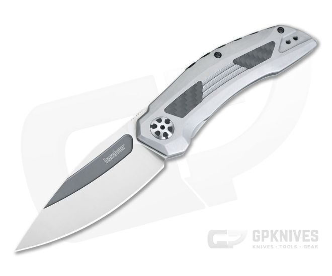 Kershaw Norad Satin D2 Carbon Fiber Inlaid KVT Frame Lock Hidden Flipper 5510 - KS-5510
