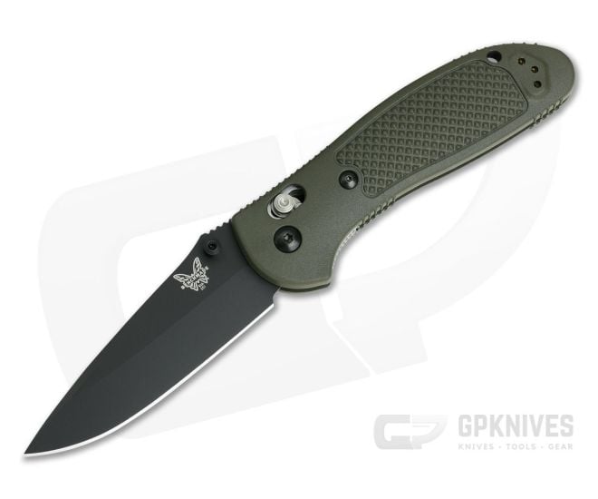 Benchmade 551BKOD-S30V Griptilian Olive Drab Drop Point Black Plain - BM-551BKOD-S30V