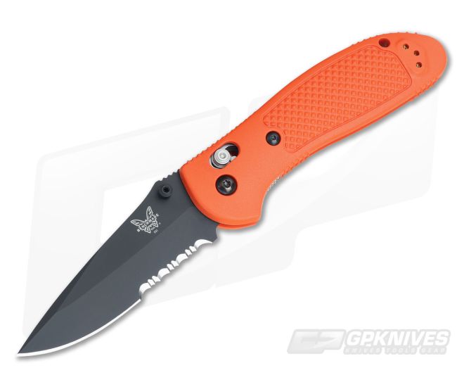 Benchmade 551 Griptilian MDP Orange Black Serrated - BM-551SBK-ORG