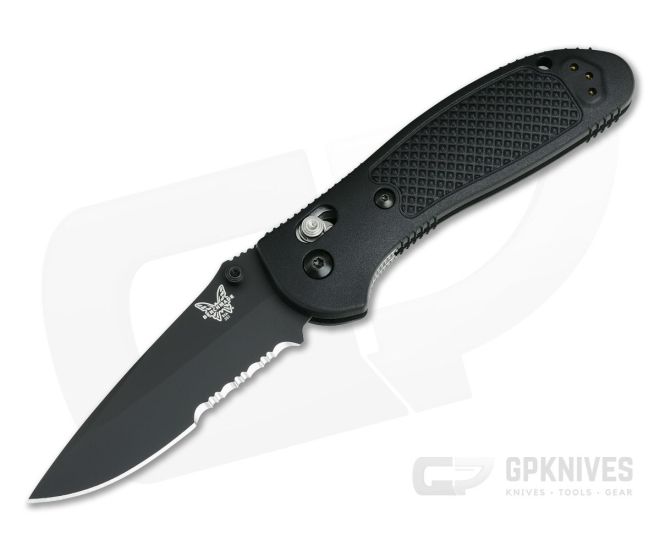 Benchmade 551SBK-S30V Griptilian Drop Point Black Serrated - BM-551SBK-S30V