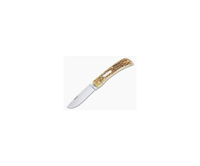 Case Sod Buster Jr. Pocket Worn Peach Seed Jigged Antique Bone Slip Joint 55222 - CA-55222