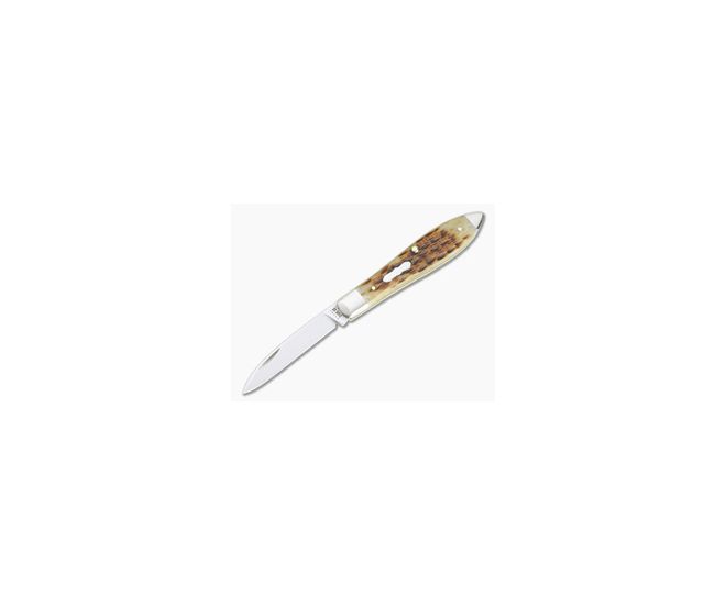 Case Tear Drop Pocket Worn Peach Seed Jigged Antique Bone Slip Joint 55225 - CA-55225