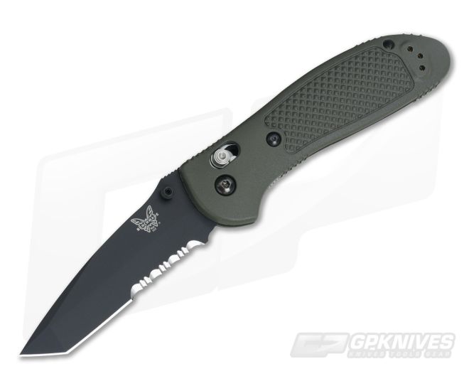 Benchmade 553 Griptilian Serrated Tanto Olive Drab - BM-553SBKOD