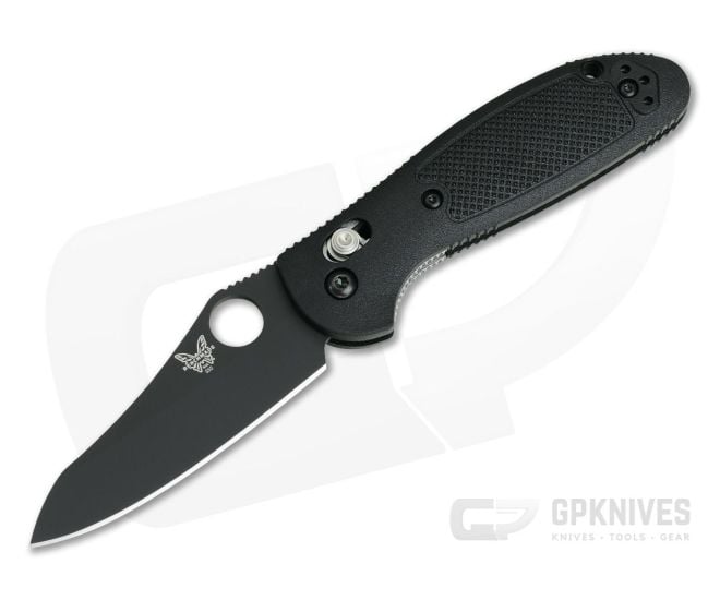 Benchmade 555BK-S30V Mini Griptilian Sheepsfoot Black Plain - BM-555BK-S30V