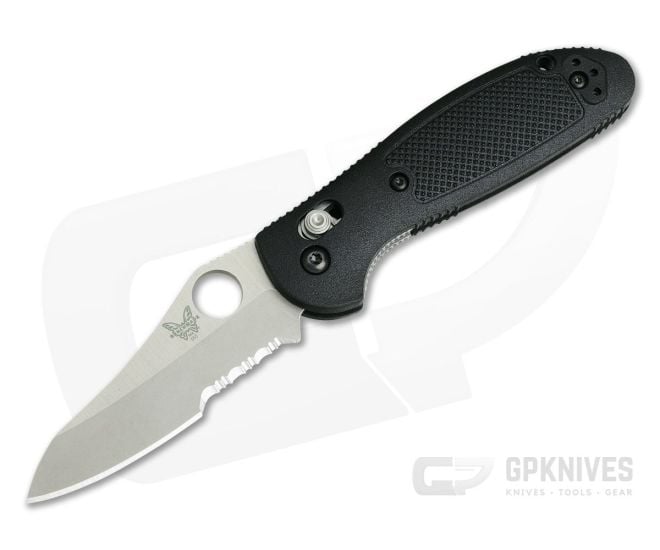 Benchmade 555S-S30V Mini Griptilian Sheepsfoot Satin Serrated - BM-555S-S30V