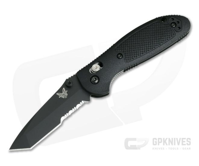 Benchmade 557SBK-S30V Mini Griptilian Tanto Point Black Serrated - BM-557SBK-S30V