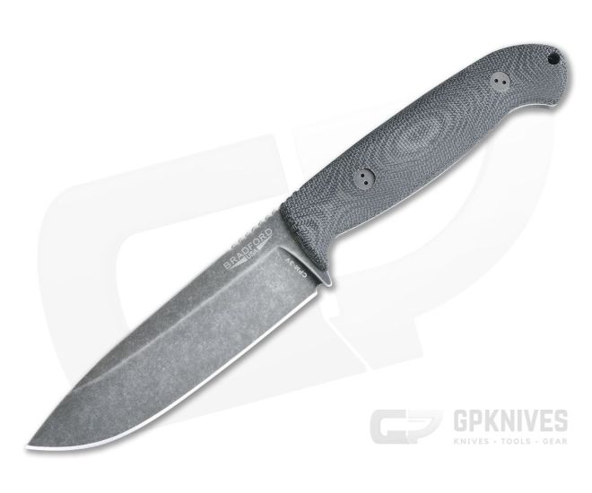 Bradford Knives Guardian5.5 3D Black Micarta Sabre Grind Nimbus 3V - BK-55S-101N