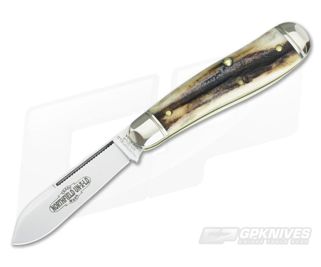 Northfield Cutlery #56 Bird Dog Sambar Stag #4 - GEC-562118-SS-4