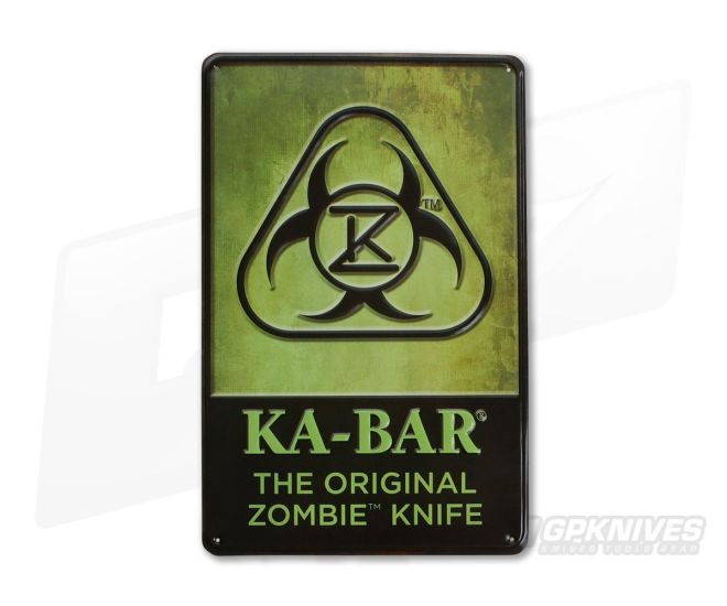Kabar Original Zombie Knife Metal Sign - KA-5700SIGN