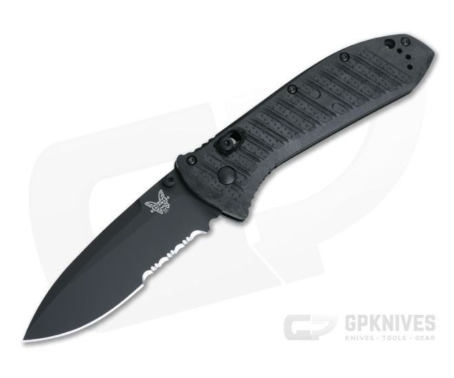 Benchmade Manual Presidio II Black CF-Elite Black Serrated S30V AXIS Lock Folder 570SBK-1 - BM-570SBK-1